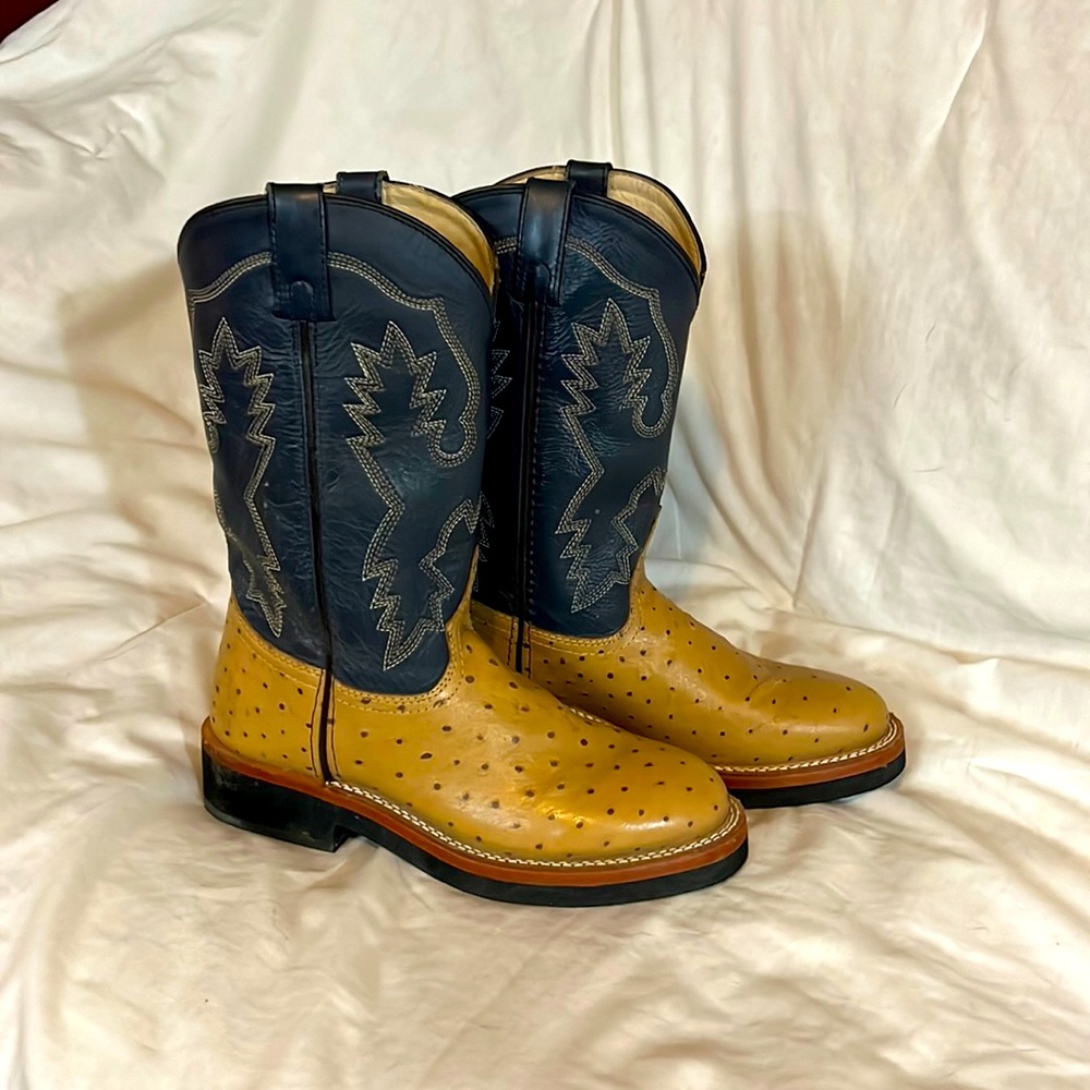 Smoky Mountain Boots leather & ostrich - beautiful quality used one time 🤠